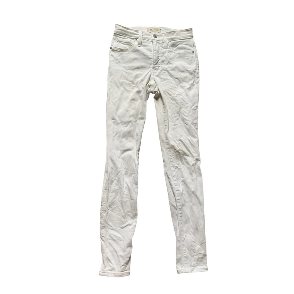 Madewell White 9” High Rise Skinny Jeans 24